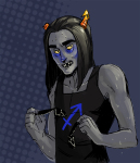  broken_source equius_zahhak hungry-spider musclestuck no_glasses solo starter_outfit sweat 