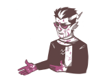  blood dream_ghost eridan_ampora monochrome sadstuck scarf solo source_needed sourcing_attempted 