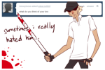  ask askacoolkid blood bro broken_source comic couch dave_strider food sitting starter_outfit text unbreakable_katana 