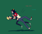  2011 clothingswap coolkids dave_strider holding_hands madseason red_baseball_tee redrom shipping terezi_pyrope text 