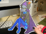  broken_source eridan_ampora irreplaceablemelody paper_child papercraft real_life scarf sitting solo starter_outfit 