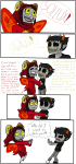  2spooky aradia_megido blind_sollux blood broken_source comic godtier hug maid morbidthing no_glasses redrom shipping sollux_captor starter_outfit text time_aspect word_balloon 