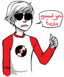  dave_strider red_baseball_tee solo source_needed sourcing_attempted text thumbs_up word_balloon 
