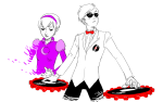  dave_strider dreamself lexxy puppet_tux rose_lalonde siblings:daverose timetables 