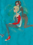  broken_source coolkids dave_strider mcconaughey profile red_baseball_tee redrom reverse_hug shipping sitting starter_outfit terezi_pyrope 