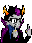  animated deal_with_it eridan_ampora glassesswap meme solo source_needed sourcing_attempted talksprite the_finger transparent 