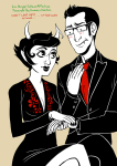  blush crossover hanna_is_not_a_boy&#039;s_name heartbrokengirl holding_hands kanaya_maryam limited_palette solo suit 