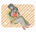  2011 2spooky animestuck aradia_megido broken_source fashion glassesswap racheme shipping sitting sollux_captor text 