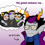  2026 2spooky andreolamuller aradia_megido arm_around_shoulder eridan_ampora feferi_peixes fullres headshot meme multishipping queen_bee redrom reverse_hug shipping sollux_captor starter_outfit text thought_balloon 