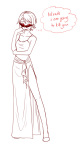  2011 bro fashion formal lineart mitbix monochrome no_hat rule63 sis solo text thought_balloon 