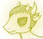  blind_sollux broken_source crossover headshot monochrome my_little_pony mylittlehomestuck ponified profile sollux_captor solo 
