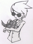  crows dave_strider grayscale pencil puppet_tux solo starkirby 