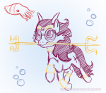  crossover cuttlefish feferi_peixes my_little_pony mylittlehomestuck ponified psidon&#039;s_entente solo underwater 