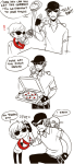  bro comic dave_strider food highlight_color lil_cal readysetjeans red_baseball_tee 