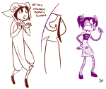  aradia_megido crossdressing dream_bubble eridan_ampora godtier limited_palette lineart lipstick_tube maid march_eridan source_needed sourcing_attempted time_aspect 