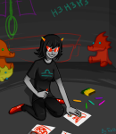 2011 chalk fullres illustrating jaggy_lines lemonsnout noose scalemates solo starter_outfit teo-chan13 terezi_pyrope text