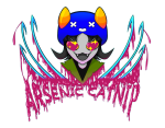  2014 action_claws blood cat_hat fullres headshot heart kadaashi nepeta_leijon stars starter_outfit text transparent 