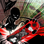  2023 cover_art fullres game_bro jack_noir jaggy_lines knife land_of_pulse_and_haze no_hat scotty_dog selanpike skateboard spade spades_slick weapon 