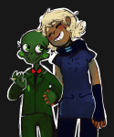  2015 blush calliope chubsintubs fullres godtier holding_hands no_mask ring_of_life rogue roxy_lalonde shipping snake_wine starter_outfit void_aspect 