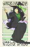  art_nouveau averyniceprince jade_harley land_of_frost_and_frogs official_merch solo text 