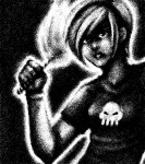  black_squiddle_dress grayscale grimdark headshot musk-parfait rose_lalonde solo thorns_of_oglogoth 