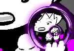  animated black_squiddle_dress epilepsy_warning rose_lalonde solo source_needed sourcing_attempted wut 
