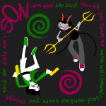  2023 body_modification charliesinfern0 dancestors dream_ghost fullres gold_pointy_jam golden_guns jaggy_lines jake_english lyricstuck meenah_peixes starter_outfit strife text they_might_be_giants upside_down 