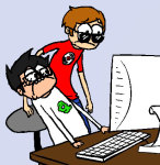  computer dave_strider john_egbert reaction red_record_tee source_needed sourcing_attempted starter_outfit 