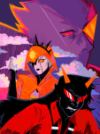  2024 clouds dirk_strider fullres godtier heart_aspect homestuck:_beyond_canon hurlyburlytopsyturvy legislacerator_casual light_aspect meat_timeline prince rose_lalonde rosebot seer silhouette terezi_pyrope ultimate_dirk 