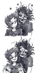 2015 blackrom blind_rage chubsintubs comic fullres gamzee_makara grayscale honk scars shipping sober_gamzee spade starter_outfit sweat terezi_pyrope zodiac_symbol