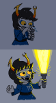  2026 aranea_serket dancestors flashlight frigiddoctoratus fullres jaggy_lines scribble_mode solo starter_outfit sufferer_necklace text 