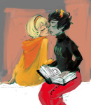 2014 book chubsintubs freckles fullres godtier kanaya_maryam light_aspect near_kiss redrom rose_lalonde rosemary seer shipping sitting starter_outfit