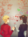  back_angle boston chalk coolkids dave_strider heart hella_jeff his_honorable_tyranny red_plush_puppet_tux redrom shipping sweet_bro sweet_bro_and_hella_jeff terezi_pyrope 
