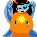  2025 crossover fullres godtier light_aspect no_glasses solo taffybiy thief undertale vriska_serket 