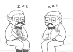  animated dangerdagner diabetes grandpa grayscale poppop sleeping 