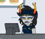  ... 2026 aranea_serket dancestors food frigiddoctoratus fullres hat jaggy_lines mcdonald's restaurant_clerk scribble_mode solo text 