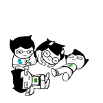  2024 dogtier fullres grayscale highlight_color jade_harley jake_english jane_crocker john_egbert june_egbert lying offkilterkeys sitting sleeping sprite_mode starter_outfit transparent 