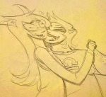  2025 blush body_hair dogtier fullres grayscale holding_hands jade_harley kennydraws licking monochrome pencil redrom sherlock_hound shipping starter_outfit terezi_pyrope 