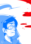  blood crying godtier headshot heir john_egbert limited_palette skaia solo source_needed sourcing_attempted 