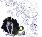 2023 ancestors art_dump blush first_ship fullres hug joshevethat no_glasses paiin_and_suffering palerom redrom reverse_hug scars shipping starter_outfit text the_disciple the_dolorosa the_psiioniic the_sufferer word_balloon