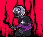  black_squiddle_dress corpsecrow grimdark rose_lalonde solo thorns_of_oglogoth 