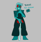 2023 chrisrin crossover dragon_cane fashion fullres solo steven_universe terezi_pyrope text