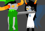  animated artificial_limb fairy_dress image_manipulation ohgodwhat pupa_pan source_needed sourcing_attempted tavros_nitram this_is_stupid vriska_serket 