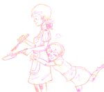  diabetes inexact_source limited_palette lineart mom reverse_hug rose_lalonde yapoos 