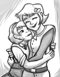  2017 alyykeavvylo fashion fullres grayscale hug mom rose_lalonde 