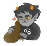 2025 animals anonymous_artist blush fullres heart karkat_vantas smiling_karkat starter_outfit wonk